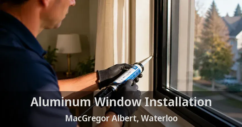 Aluminum Window Installation MacGregor Albert, Waterloo - ON