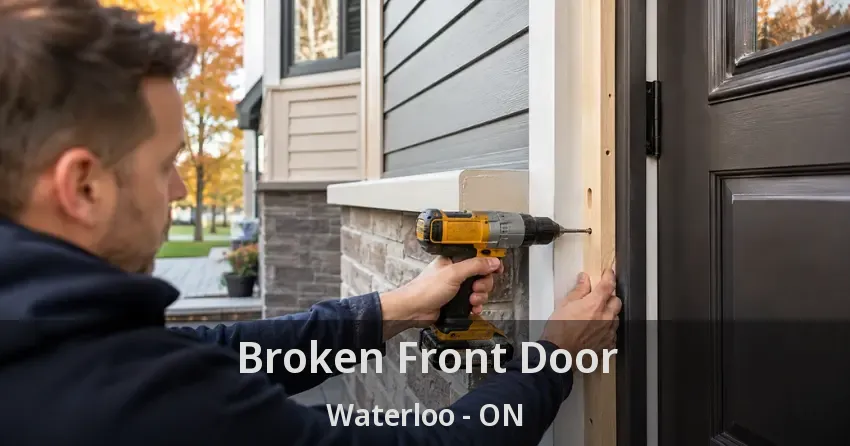 Broken Front Door Waterloo - ON