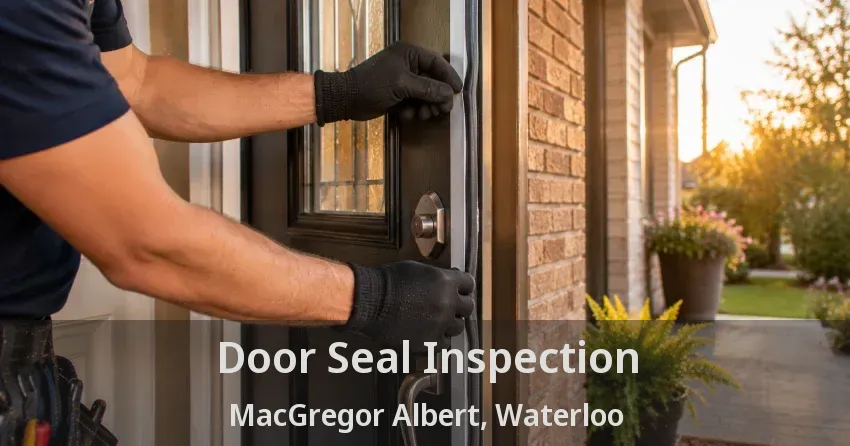 Door Seal Inspection MacGregor Albert, Waterloo - ON