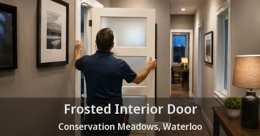 Frosted Interior Door Conservation Meadows, Waterloo - ON