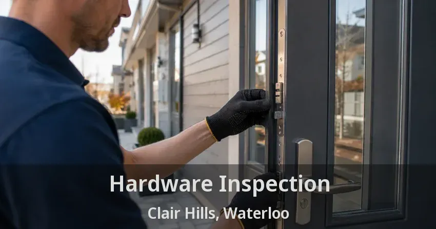 Hardware Inspection Clair Hills, Waterloo - ON