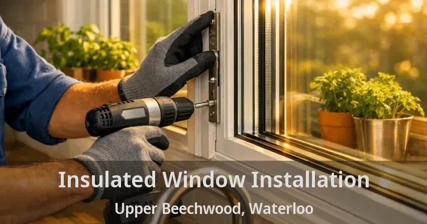 Insulated Window Installation Upper Beechwood, Waterloo - ON