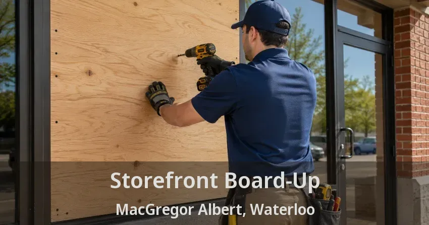 Storefront Board-Up MacGregor Albert, Waterloo - ON