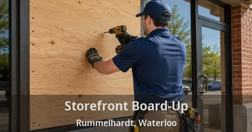Storefront Board-Up Rummelhardt, Waterloo - ON