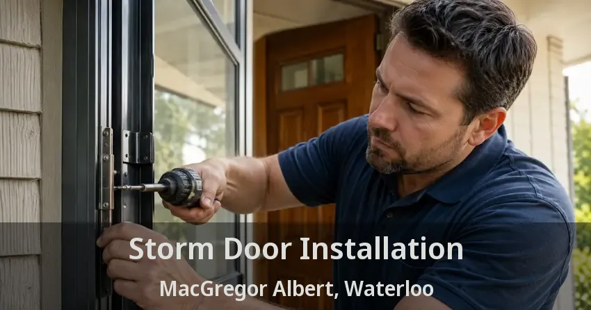 Storm Door Installation MacGregor Albert, Waterloo - ON