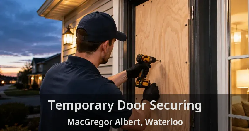 Temporary Door Securing MacGregor Albert, Waterloo - ON