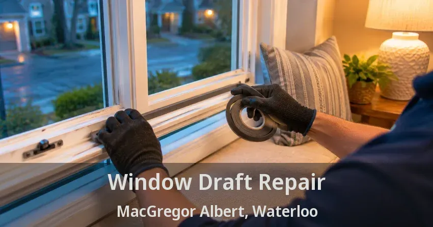 Window Draft Repair MacGregor Albert, Waterloo - ON